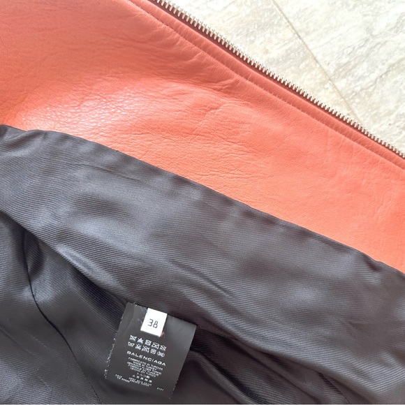 Balenciaga leather moto jacket, size 38 - Picture 9 of 10